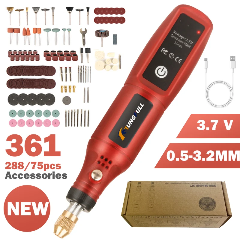 USB oplaadbare draadloze grave - Jewelry Making Drill recensie en prijs